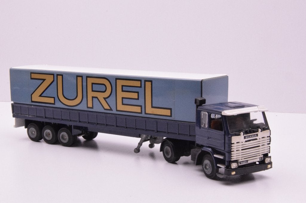 Scania 142-V8  '' 'Zurel  ''  Tekno, Ophalen of Verzenden, Zo goed als nieuw, Bus of Vrachtwagen, Tekno