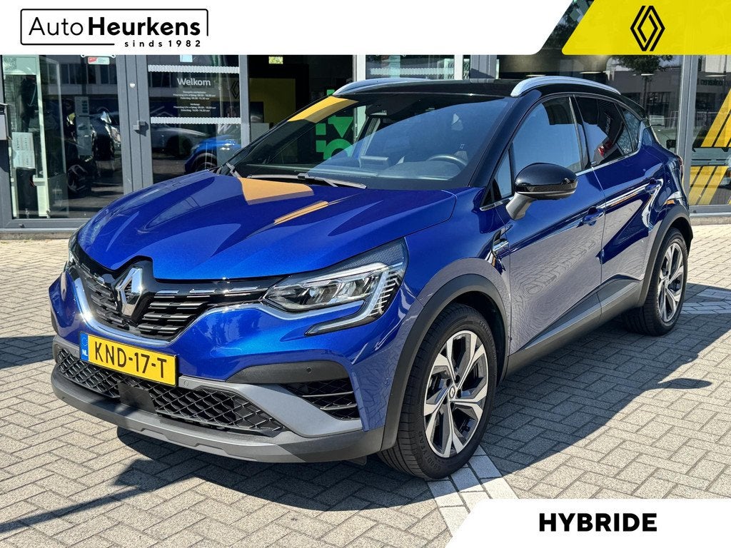 Renault Captur E-Tech Plug-in Hybrid 160 R.S. Line | Dealero, Auto's, Renault, Gebruikt, 4 cilinders, Blauw, Leder en Stof