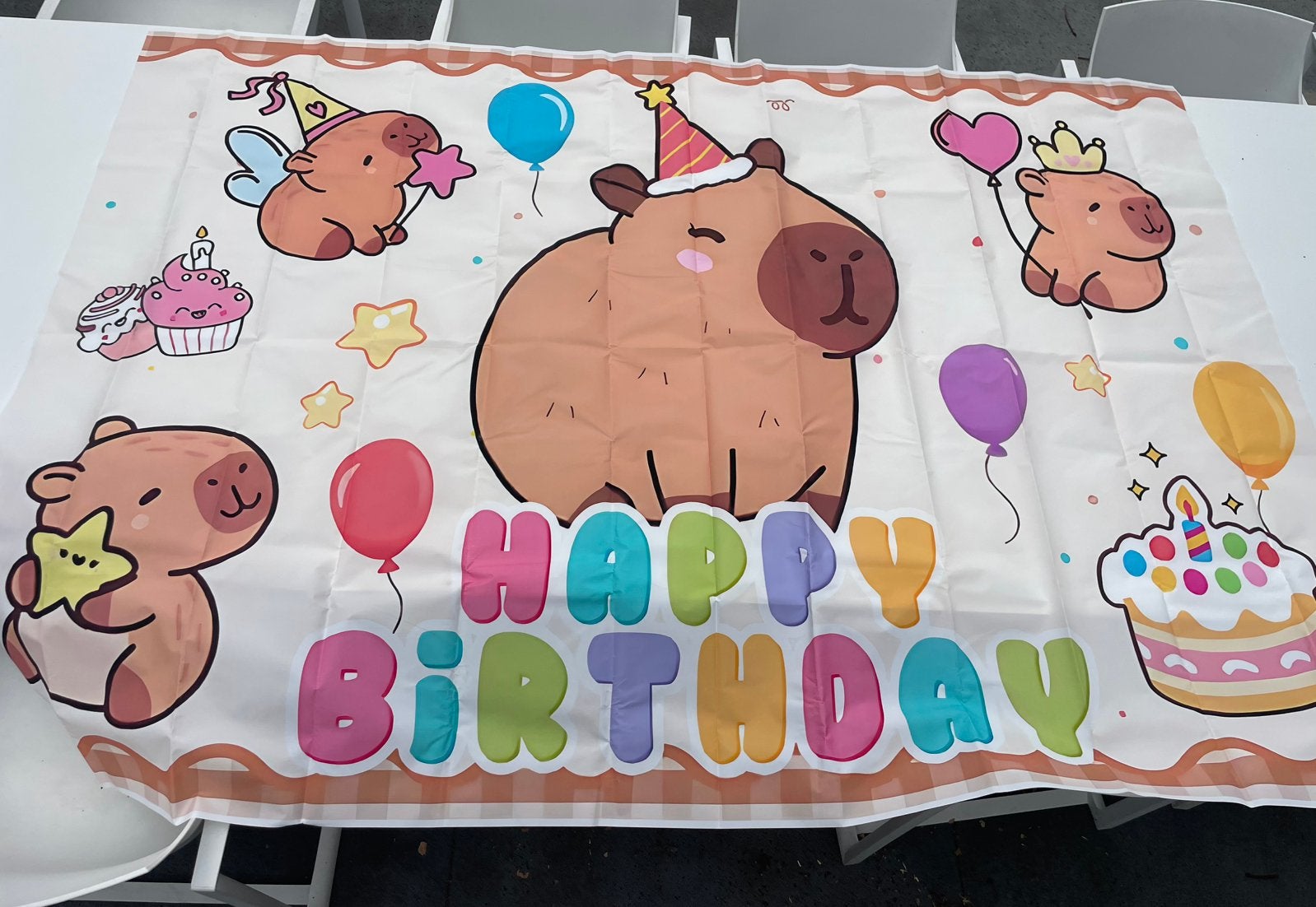 Capibara thema / verjaardagsfeest, Ophalen of Verzenden, Zo goed als nieuw, Versiering