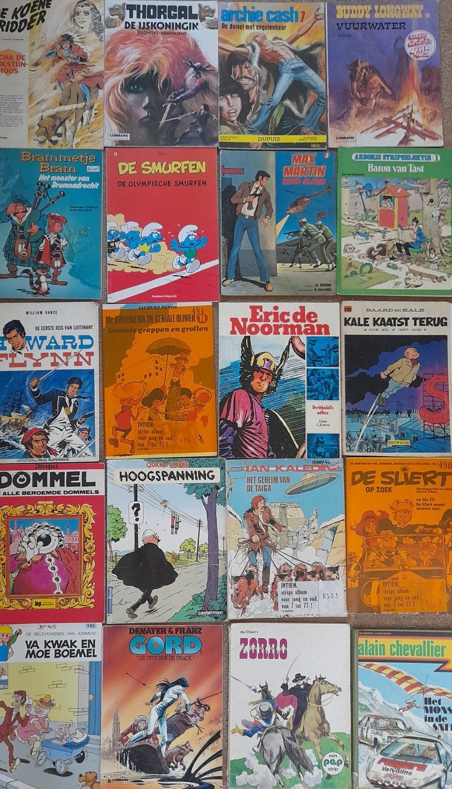 Grote collectie stripboeken (ca. 50 stuks), Meerdere stripboeken, Ophalen of Verzenden, Gelezen, Diverse auteurs