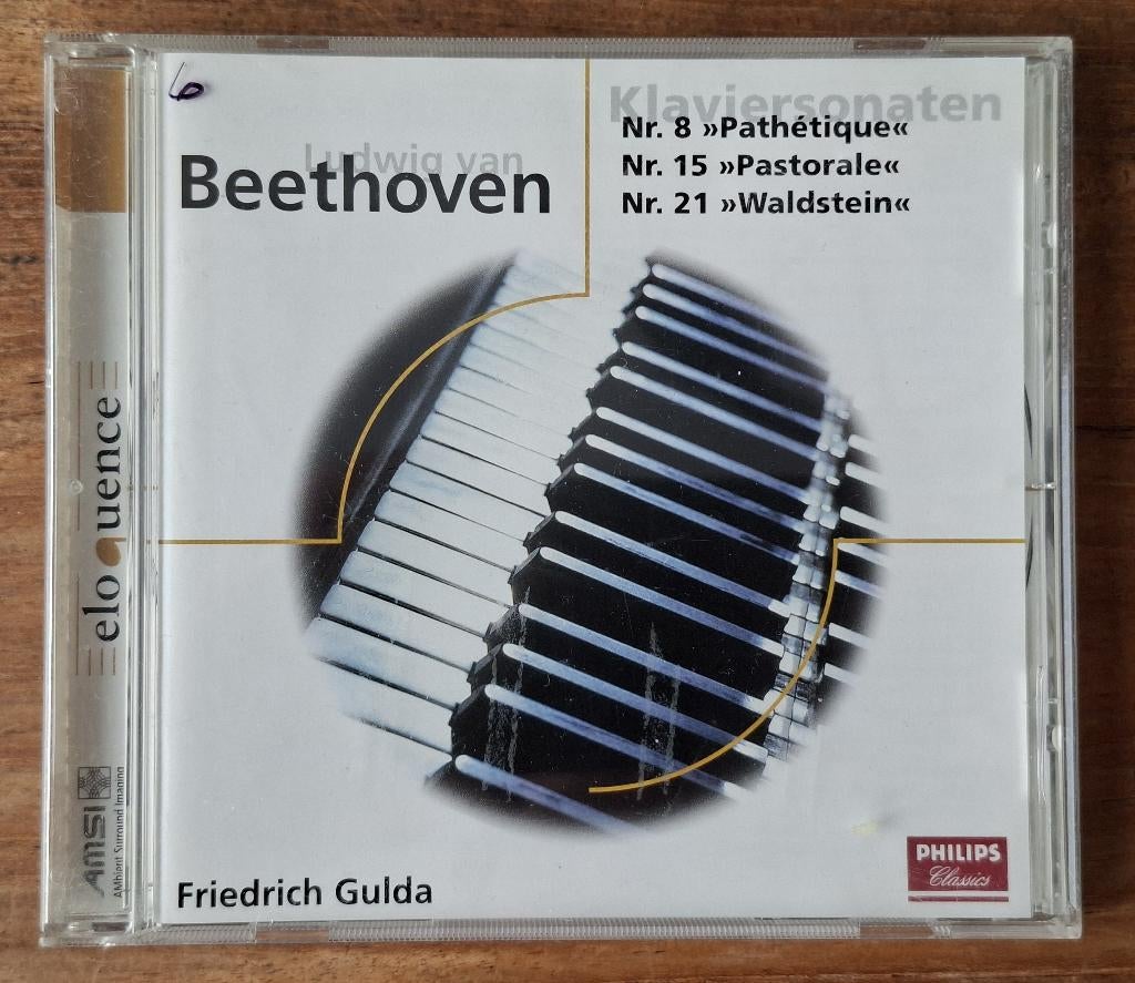 CD Klaviersonaten Beethoven Friedrich Gulda, Ophalen of Verzenden, Classicisme, Zo goed als nieuw, Overige typen