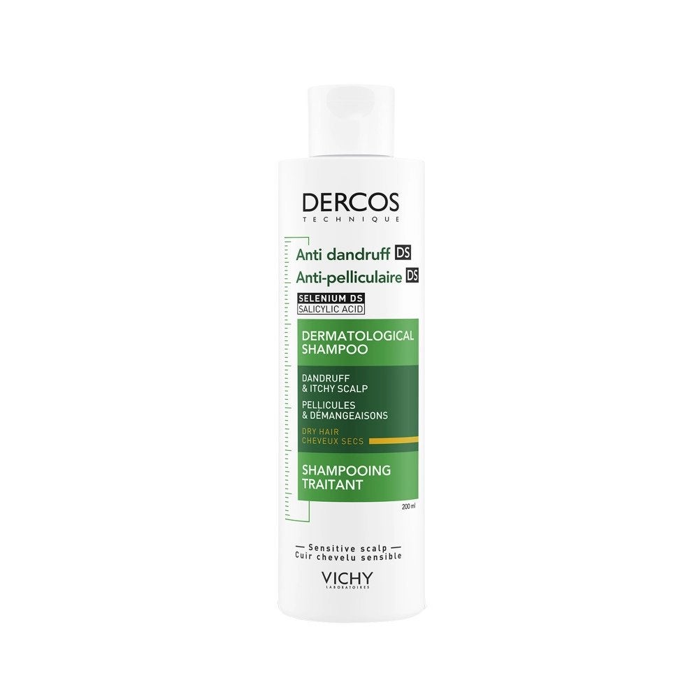 Vichy Dercos Anti-Roos Shampoo Droog Haar 200ml, Verzenden, Nieuw, Shampoo of Conditioner