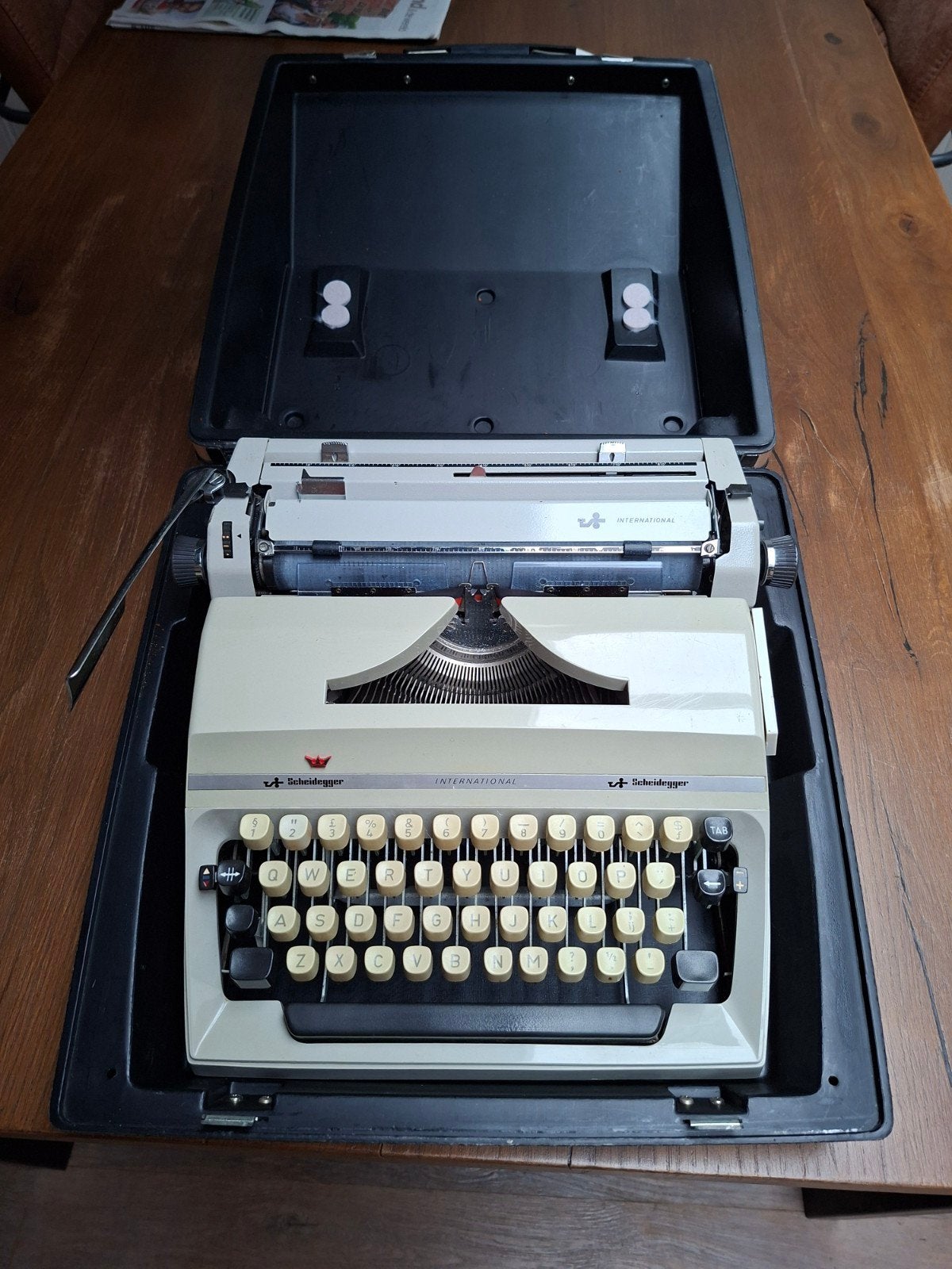 originele Scheidegger type machine, Diversen, Typemachines, Ophalen, Gebruikt