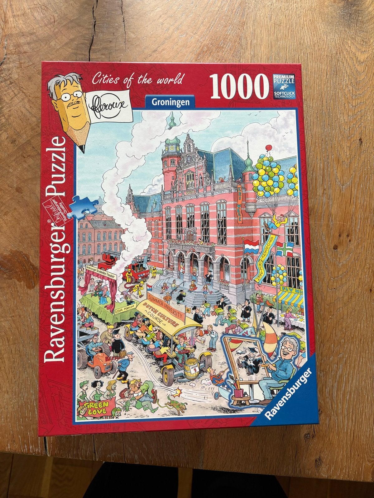 Ravensburger Cities of the World Groningen 1000 stukjes, Hobby en Vrije tijd, Denksport en Puzzels, Ophalen of Verzenden, 500 t/m 1500 stukjes