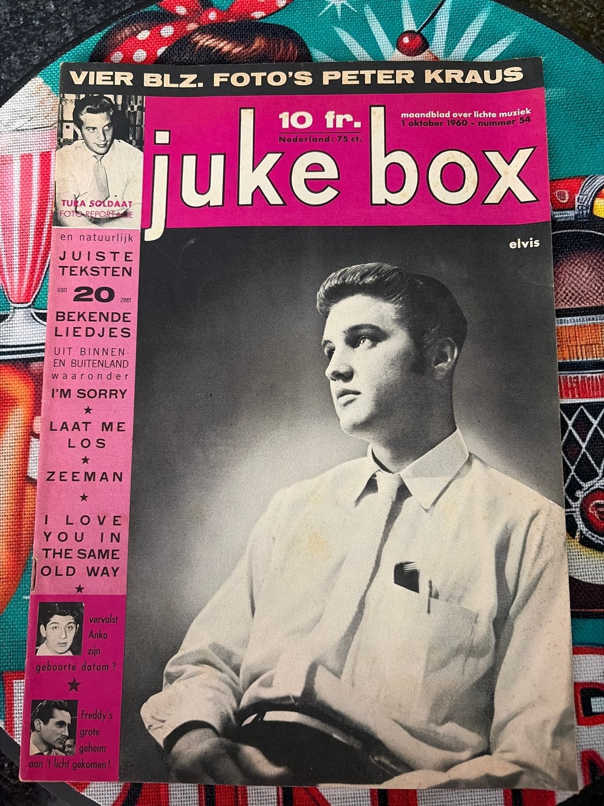 Jukebox Maandblad Oktober 1960 - Elvis Cover, Ophalen of Verzenden, Gelezen, Muziek, Film of Tv