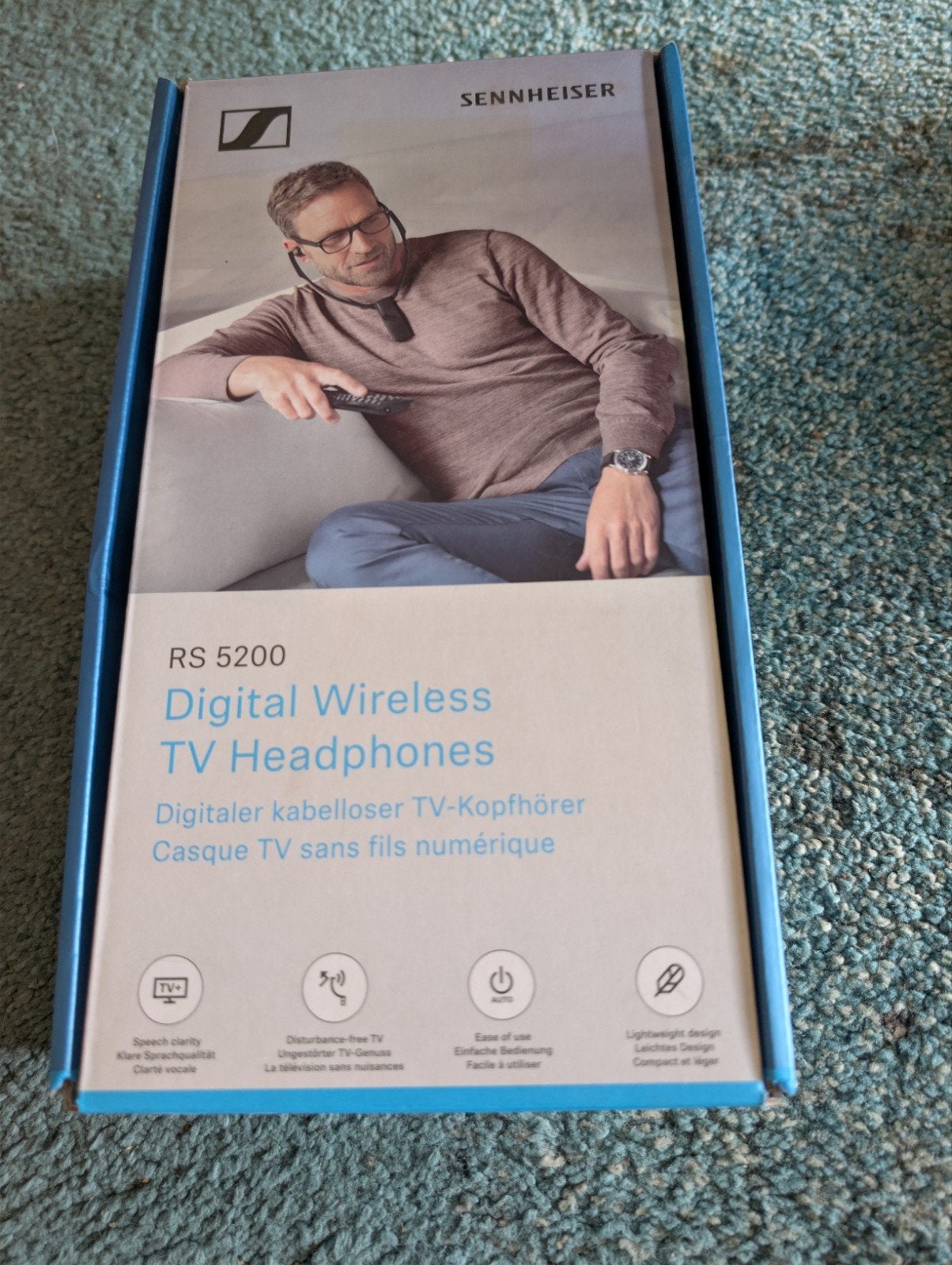 Sennheiser RS 5200 Digitale Draadloze TV Hoofdtelefoon, Audio, Tv en Foto, Koptelefoons, Ophalen of Verzenden, Sennheiser