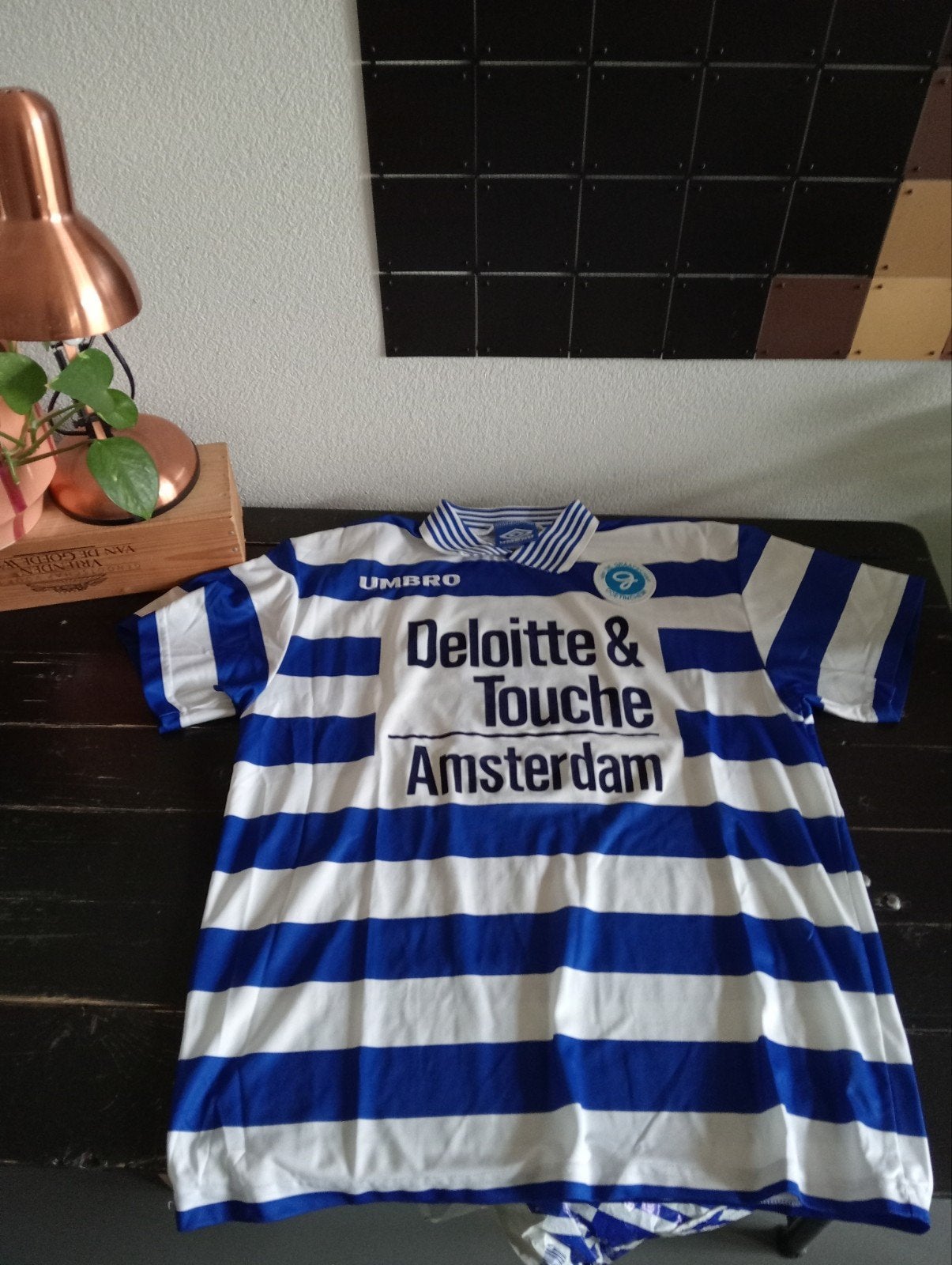 Vintage De Graafschap Thuisshirt 97/98 - Deloitte & Touche, Maat XL, Ophalen of Verzenden, Gebruikt, Shirt