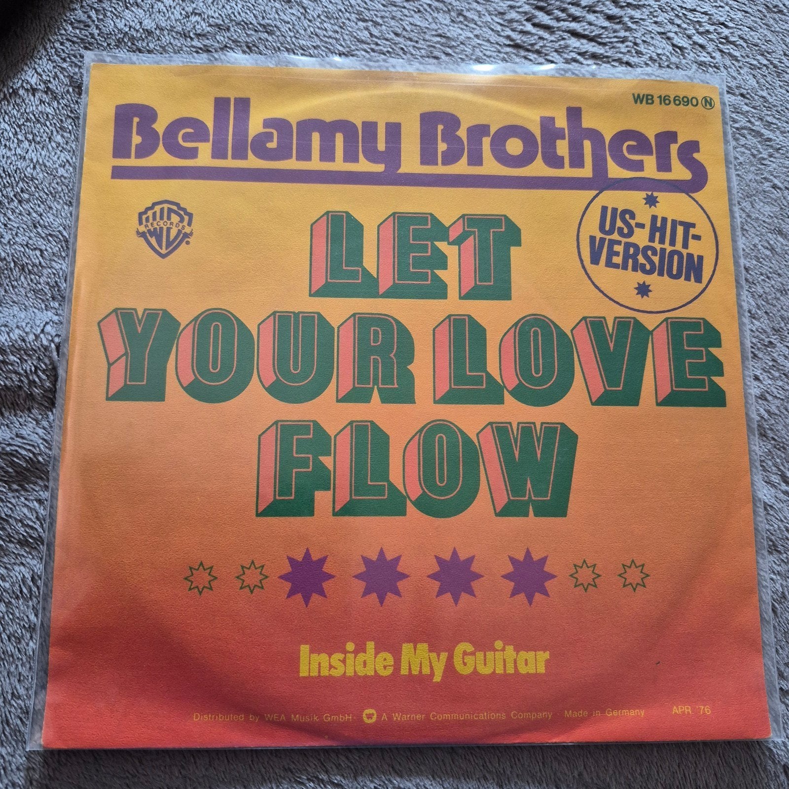 Bellamy brothers- Let your love flow (piraten topper), Ophalen of Verzenden, Gebruikt, Pop