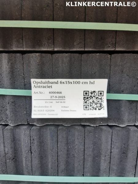 2.200st. antraciet betonband 6x15x100cm B-KEUS opsluitband, Tuin en Terras, Waalbandijk 155     6651 KD Druten, Verzenden, Excluton BV