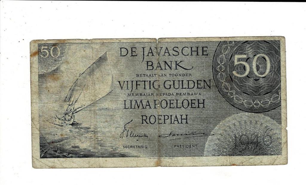 Nederlandsch Indië, 50 gulden 1946, Verzenden, Overige landen