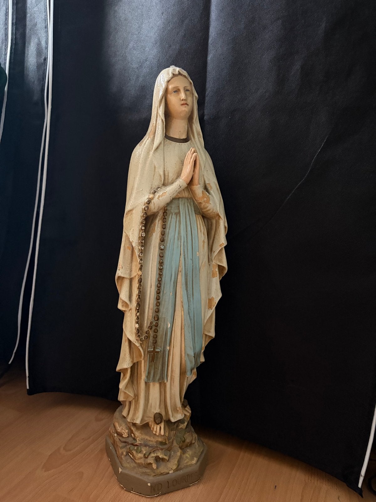 Antiek Mariabeeld - Onze Lieve Vrouw van Lourdes, Ophalen of Verzenden