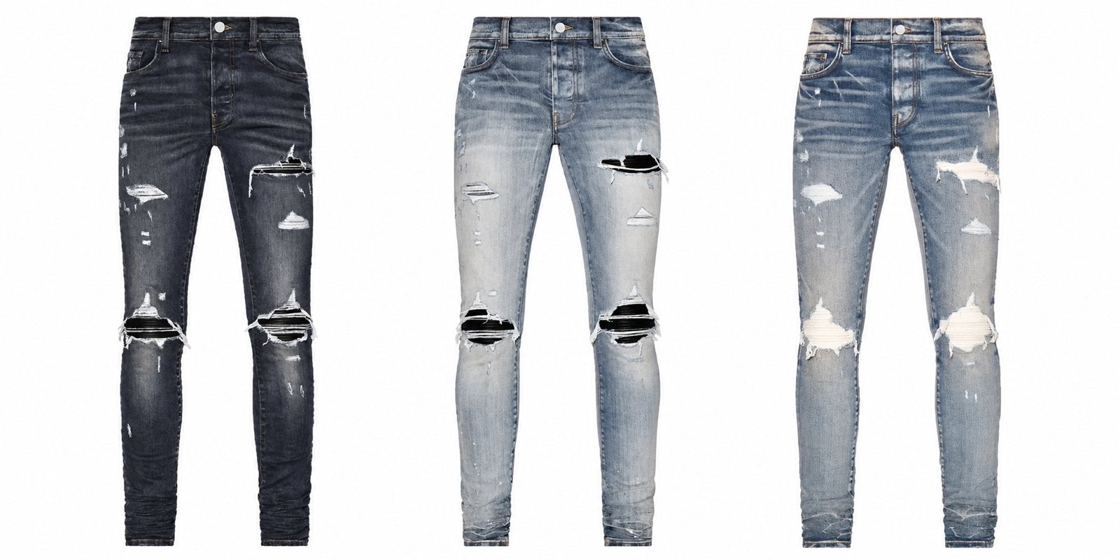 Amiri broeken maat 36 slim fit, Ophalen of Verzenden, Zo goed als nieuw, Overige maten, Blauw