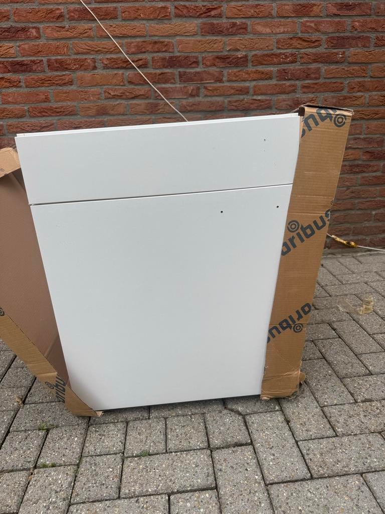 Bribus Gootsteen Keukenkast 600mm Wit Nieuw, Ophalen, Wit, Nieuw, 50 tot 100 cm