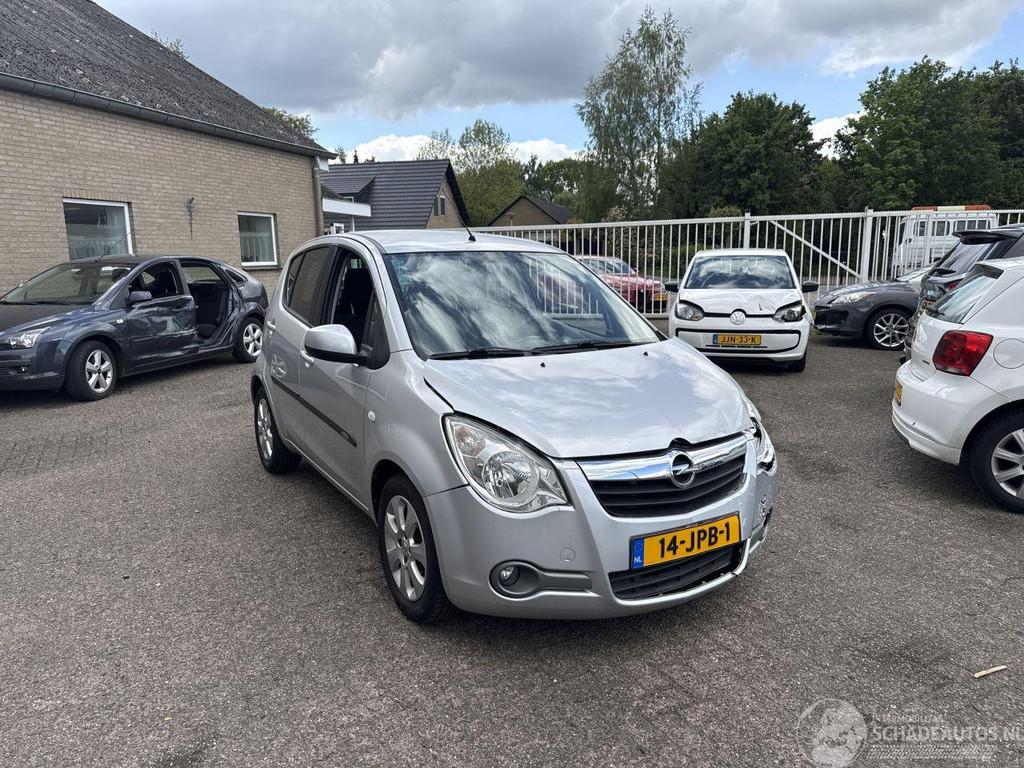 Opel Agila 1.0 Enjoy (bj 2009), 996 cc, Zilver of Grijs, Benzine, Hatchback
