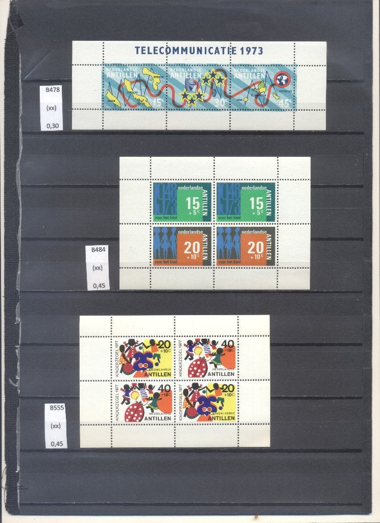 Nederlandse Antillen (blokken van 4), Postzegels en Munten, Postzegels | Nederlandse Antillen en Aruba, Ophalen of Verzenden, Postfris