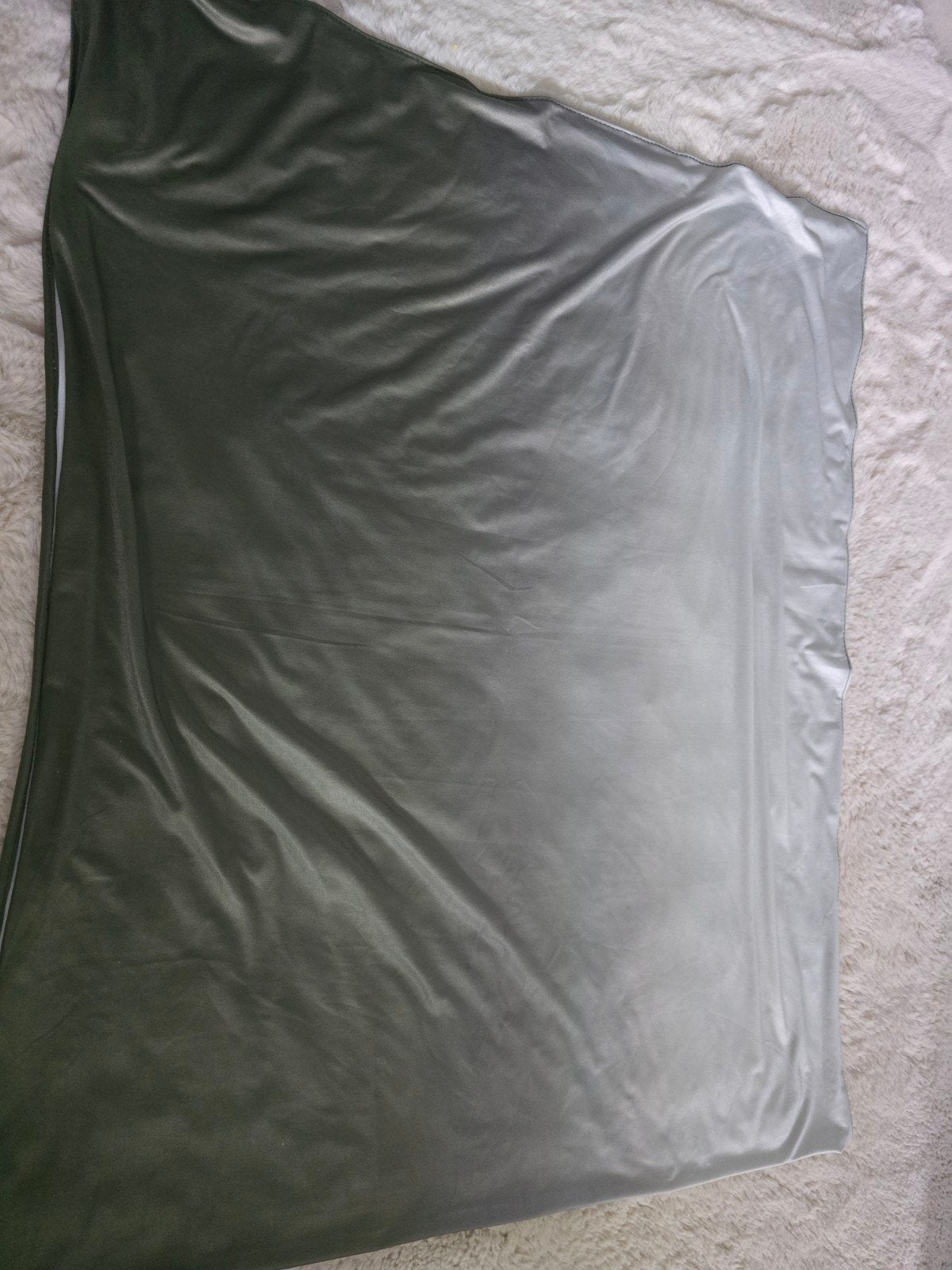 Splinternieuwe Liquid Jersey Hijab - Groen/Grijs Ombre, Verzenden, Hoed, Nieuw, One size fits all
