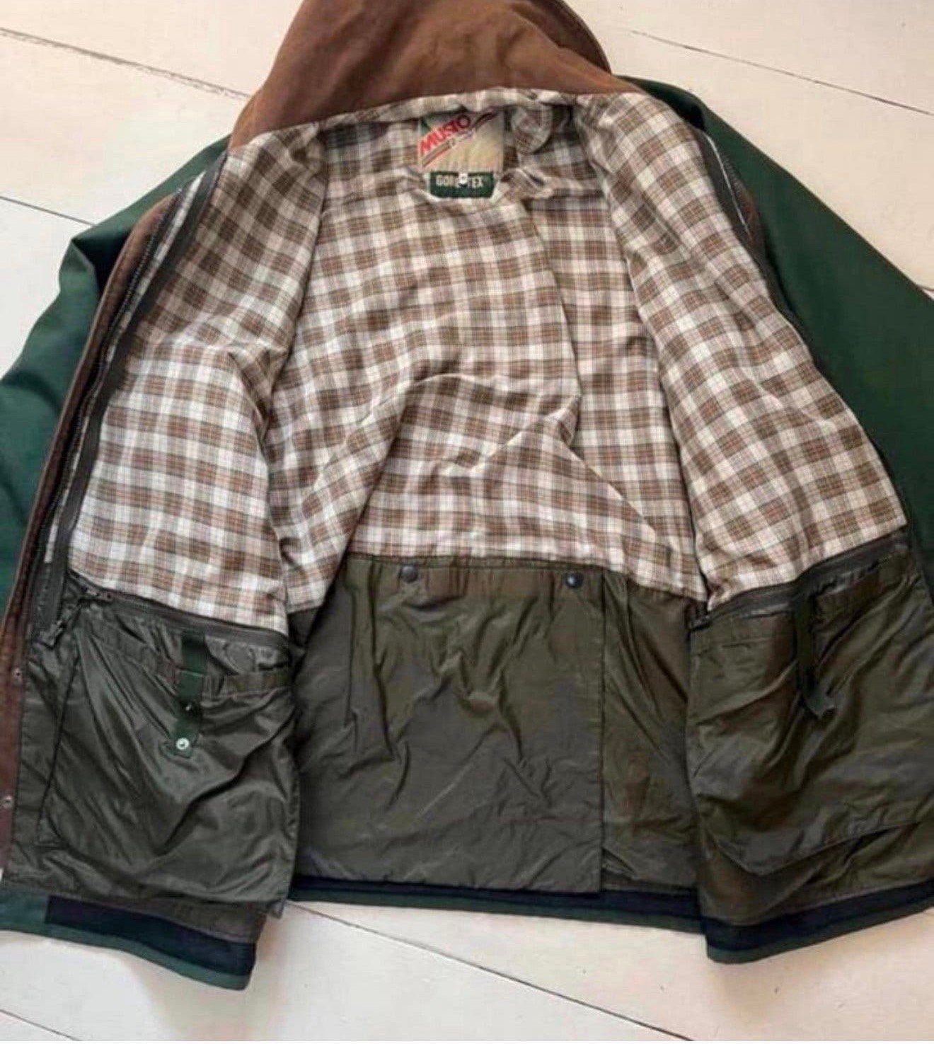 Vintage MUSTO COUNTRY herenjas regenjas heren Jas groen M, Maat 48/50 (M), M, Ophalen of Verzenden, Zo goed als nieuw