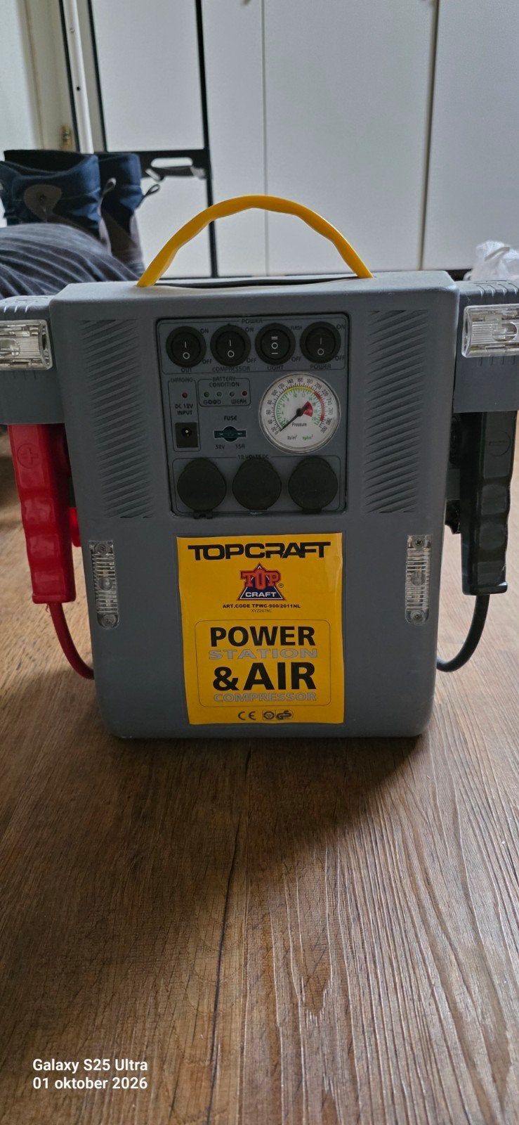 Topcraft Power & Air startbooster / compressor, Auto diversen, Ophalen, Nieuw
