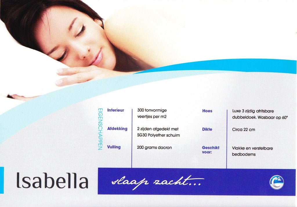 Isabella pocketveermatras, Matrasbestellen.nl, Verzenden, Buurserstraat 15 A, 7481 EG,Haaksbergen, Nieuw