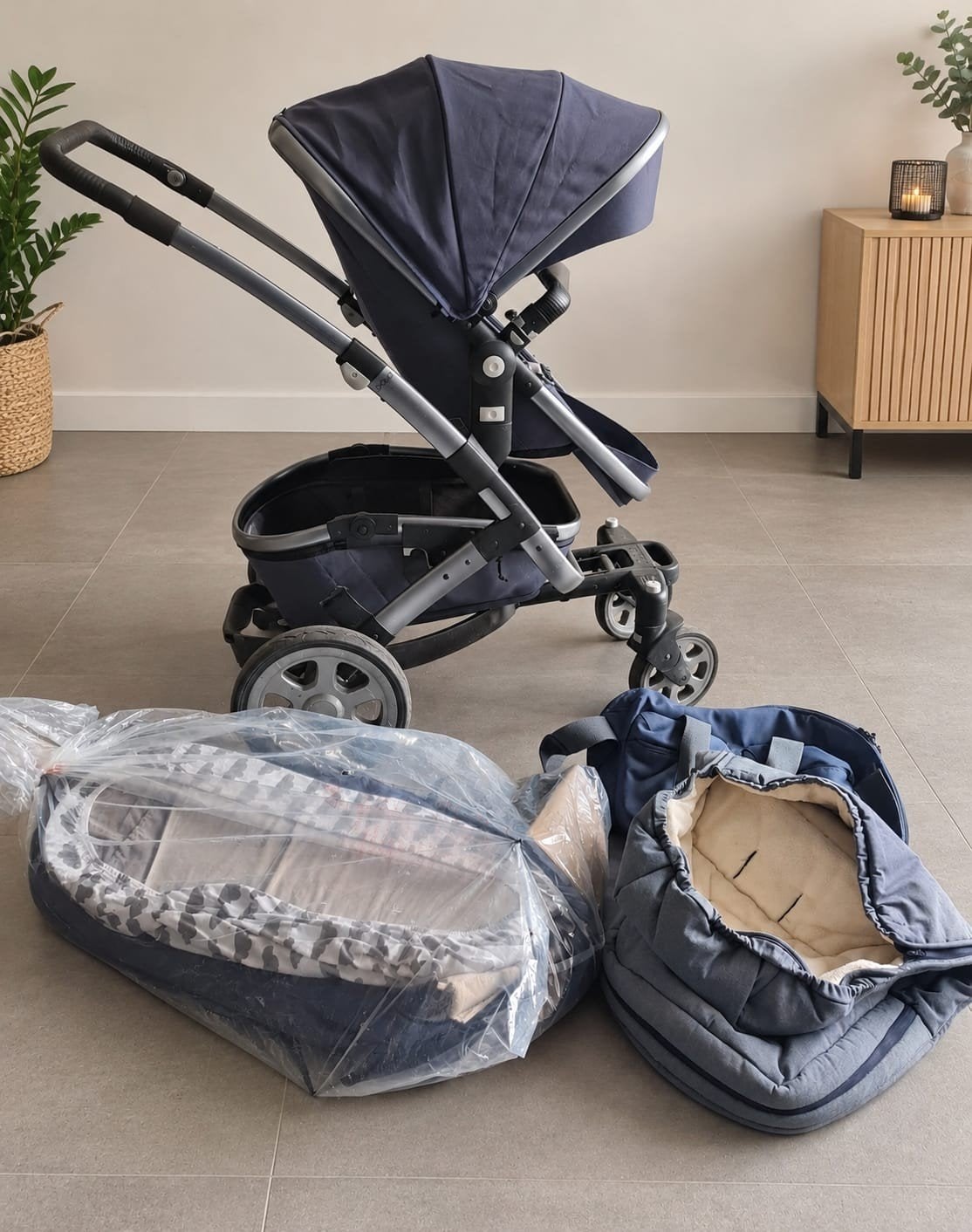 Joolz Geo 2 kinderwagen met complete set accessoires, Gebruikt, Combiwagen, Met reiswieg, Ophalen