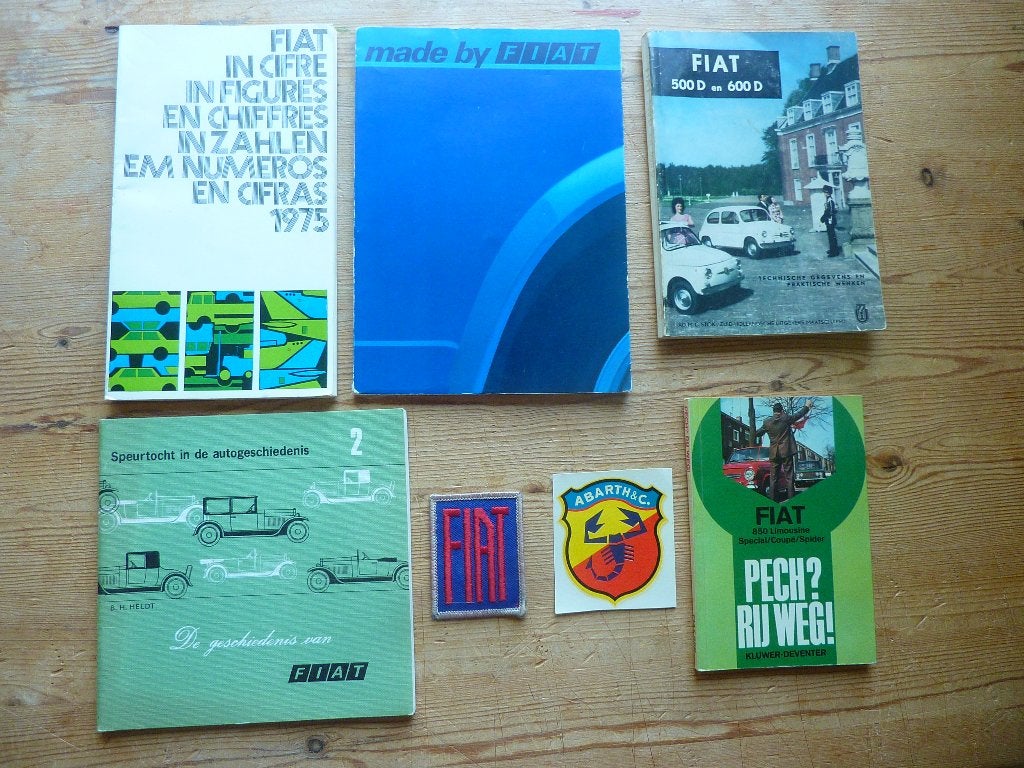 Made by Fiat + getallen + 500/600+ 850 pech + speurtocht, Gelezen, Ophalen of Verzenden, Overige merken, Diverse Auteurs