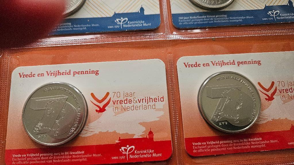 Vrede en Vrijheid Penning - 70 Jaar Nederland, Postzegels en Munten, Munten | Nederland, Ophalen of Verzenden, Koningin Beatrix