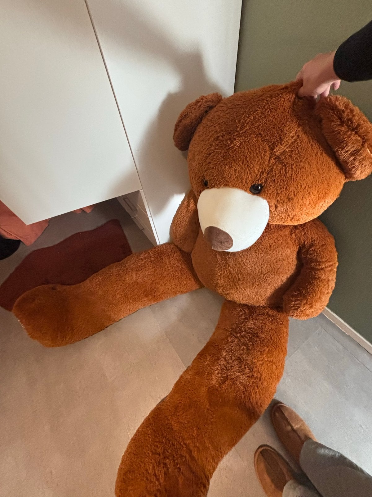 Grote knuffelbeer van 200 cm - Zo goed als nieuw, Ophalen, Beer, Zo goed als nieuw, Bruin