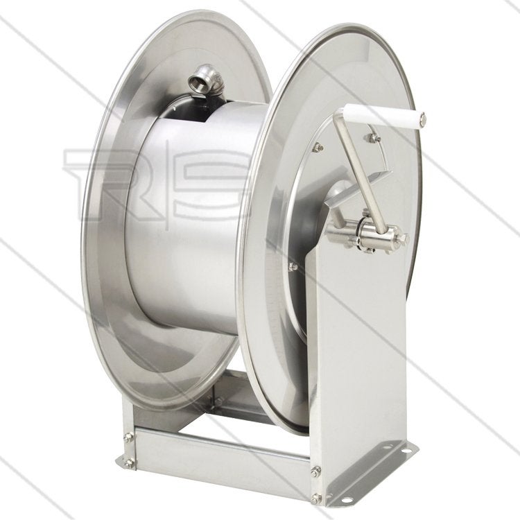 RVS Slanghaspel Dubbel 200 Bar met Swivel, Verzenden