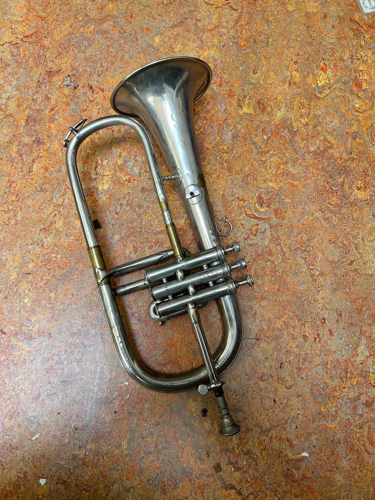 Vintage Bugel Trompet - Gebruikt, Muziek en Instrumenten, Blaasinstrumenten | Trompetten, Ophalen, Gebruikt, Overige typen