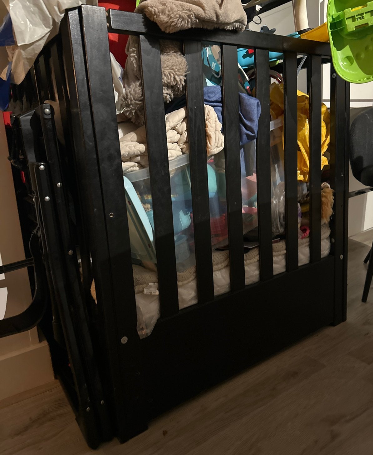 Zwarte baby box 80x95 cm, Kinderen en Baby's, Ophalen of Verzenden, Gebruikt, Rechthoekig