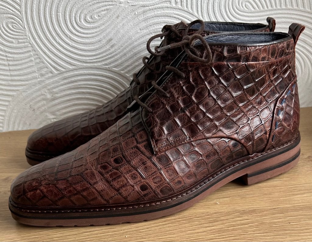 Antonio Barbieri. Prachtige leren schoenen. Mt 43., Kleding | Heren, Antonio Barbieri, Bruin, Ophalen of Verzenden, Zo goed als nieuw