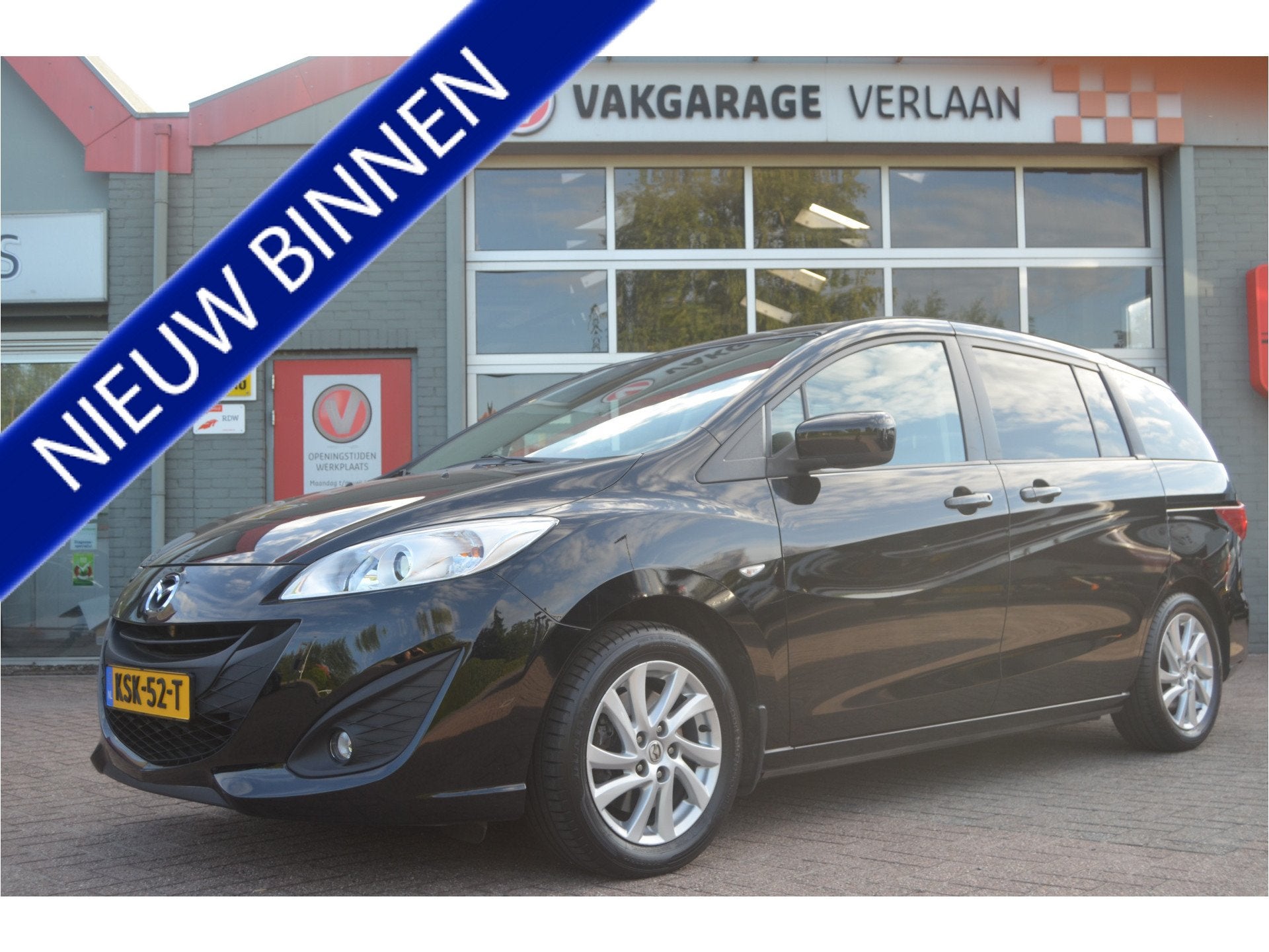 Mazda 5 2.0 TS 12 maanden gar. dakdragers. (bj 2012), Auto's, Voorwielaandrijving, Gebruikt, 4 cilinders, 7 stoelen