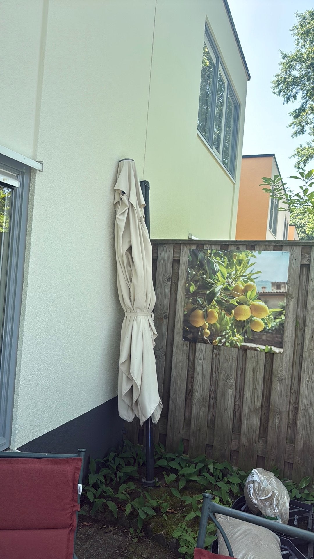 Zweefparasol 2,5 x 3,5 m, Ophalen, Zo goed als nieuw, Zweefparasol