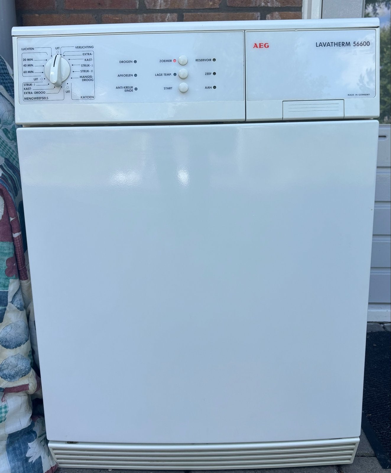 AEG Lavatherm 56600 wasdroger - Werkt nog heel goed, Ophalen, 6 tot 8 kg, Gebruikt, Voorlader