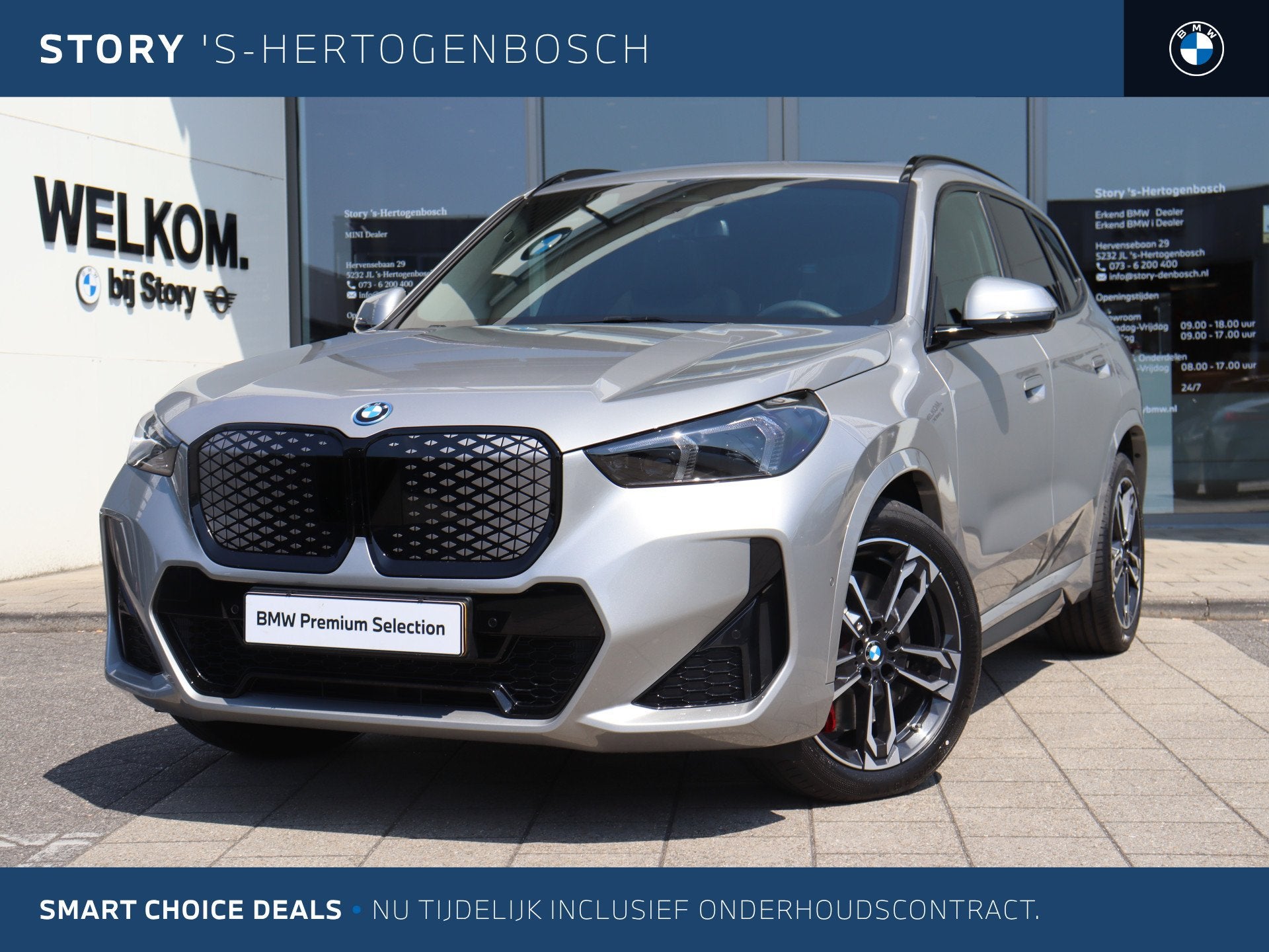 BMW iX1 eDrive20 M Sport / Trekhaak / Panoramadak / Sportsto, 514 km, Met garantie (alle), 24 min, 204 pk