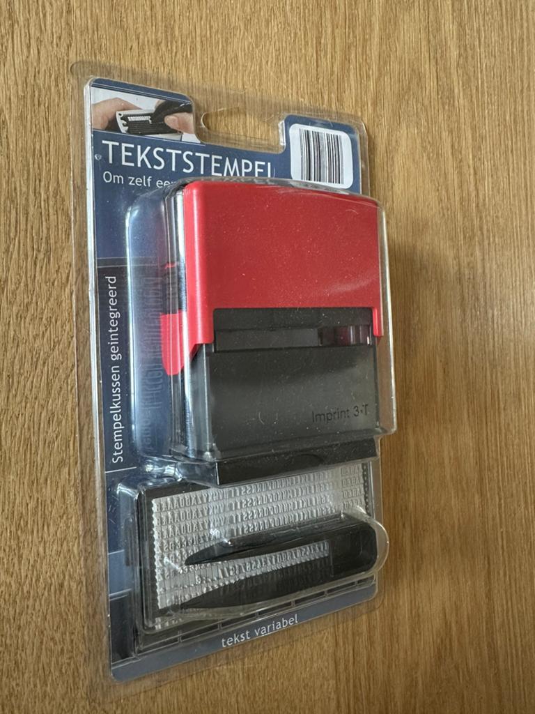 Tekststempel, nieuw in verpakking, Ophalen of Verzenden, Nieuw, Clearstamp