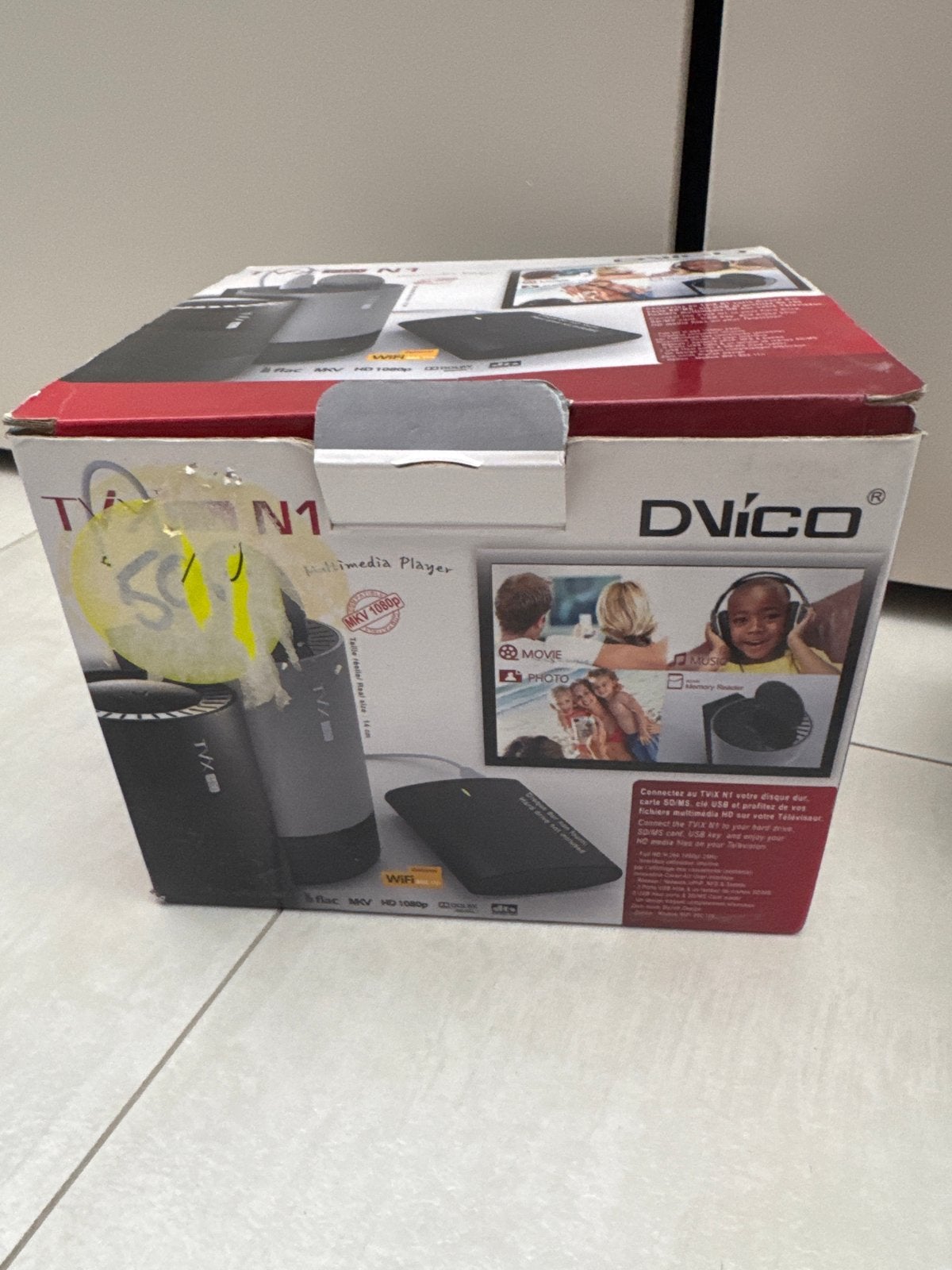 Nieuwe DVICO TViX N1 Multimedia Player - Ongebruikt in doos, Ophalen, Nieuw, USB 2, Zonder harde schijf