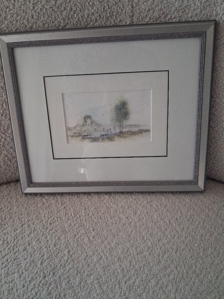 Te koop: Prachtig gesigneerd landschap aquarel, Antiek en Kunst, Kunst | Schilderijen | Klassiek, Ophalen, Landschap, Aquarel