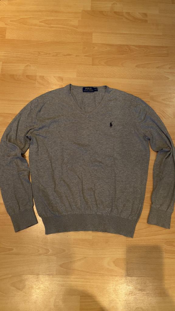 Ralph Lauren trui met klein gaatje, Ophalen, Gedragen, Overige maten, Grijs