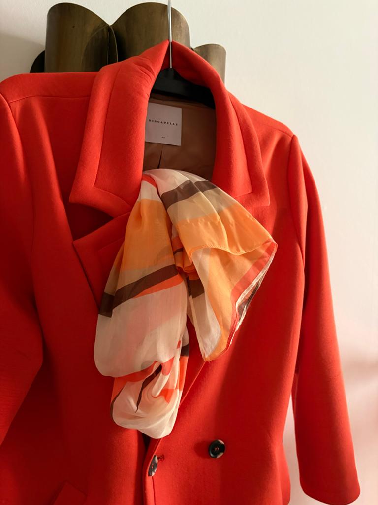 Oranje mantel / van Rino & Pelle, maat xl, Ophalen of Verzenden, Zo goed als nieuw, Maat 46/48 (XL) of groter, Oranje