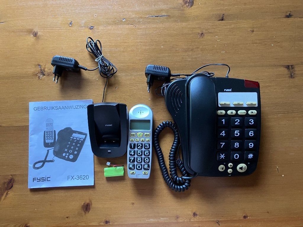 Senioren telefoon met draadloze handset Fysic FX - 3620, Ophalen of Verzenden, Zo goed als nieuw, 1 handset