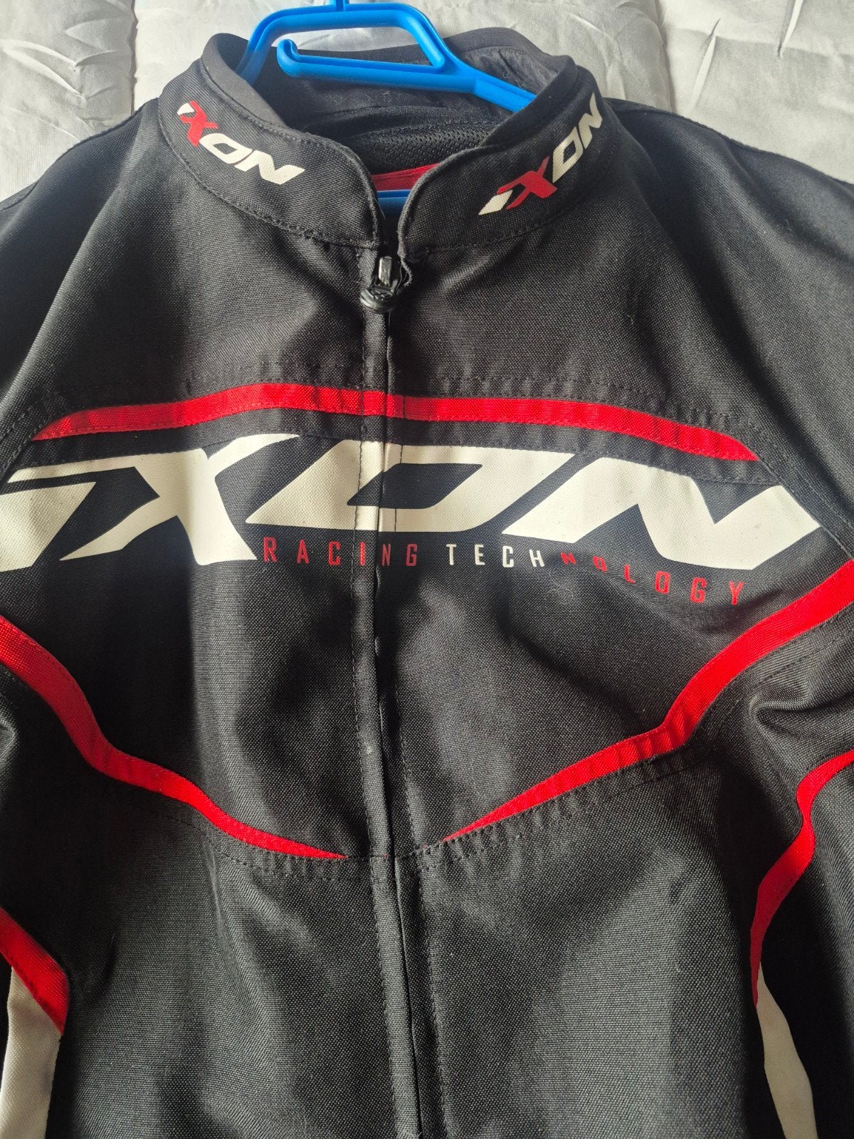 IXON Racing Tech Motorjas Maat L Zwart/Rood, Ophalen of Verzenden, Tweedehands, Jas | textiel