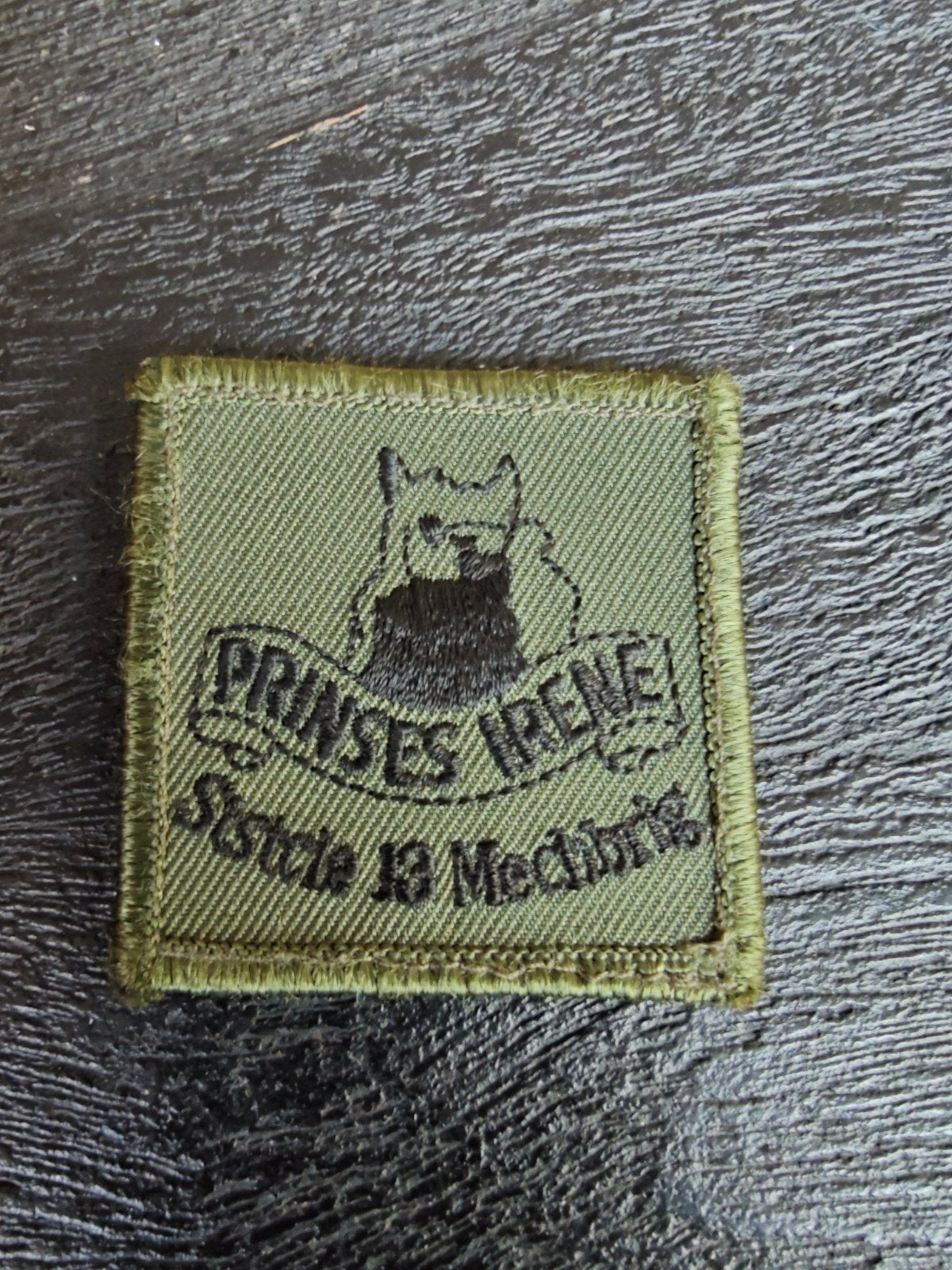 borstembleem van de staf- en stafcompagnie van de 13 Gemech, Verzamelen, Ophalen of Verzenden, Landmacht, Nederland, Embleem of Badge