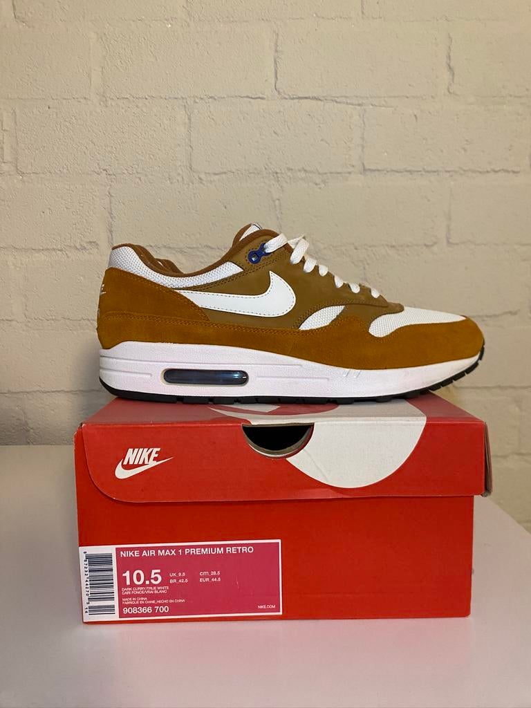 Nike Air Max 1 Curry, Verzenden, Zo goed als nieuw, Overige kleuren, Sneakers of Gympen