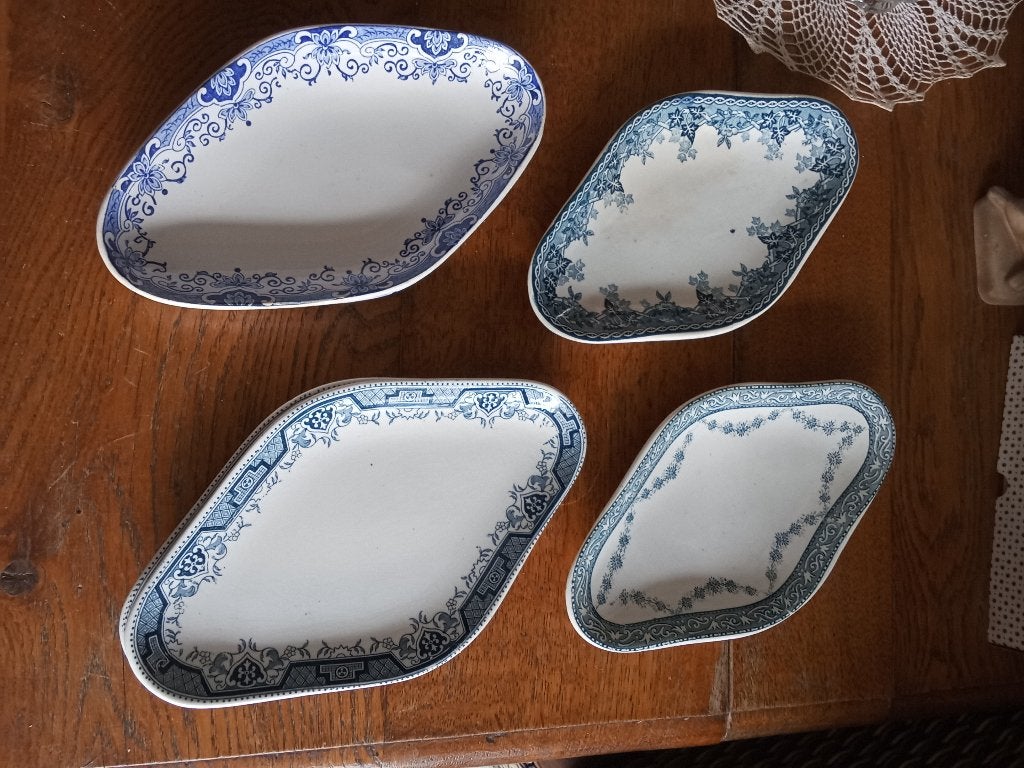 verschillende antieke serveerschaaltjes- raviers, Ophalen of Verzenden