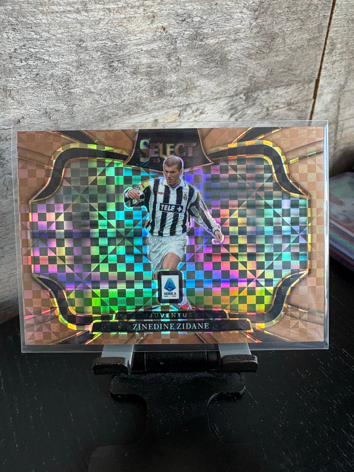 Zinedine Zidane Juventus Select Prizm 99/99, Verzenden, Zo goed als nieuw, Buitenlandse clubs, Spelerskaart