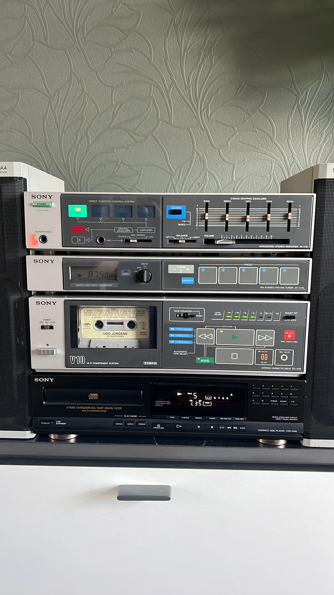 Vintage Sony LBT-V10 Hifi-Set (Jaren '80) met CD, Ophalen, Cd-speler, Sony, Losse componenten