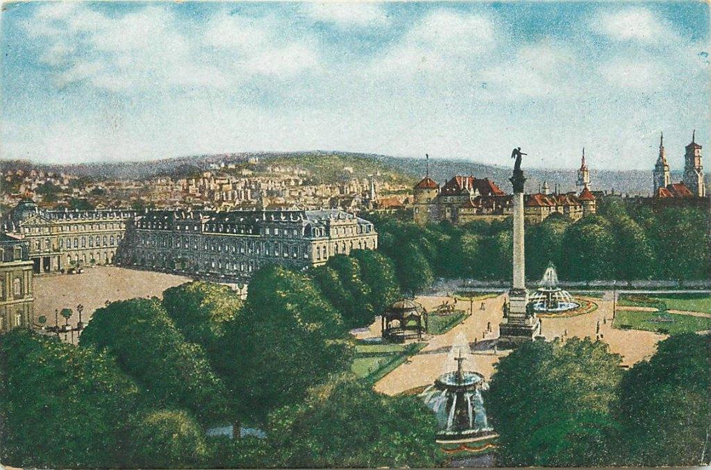 701-486-005 Stuttgart, Verzamelen, Ansichtkaarten | Buitenland, Duitsland, Voor 1920, Verzenden