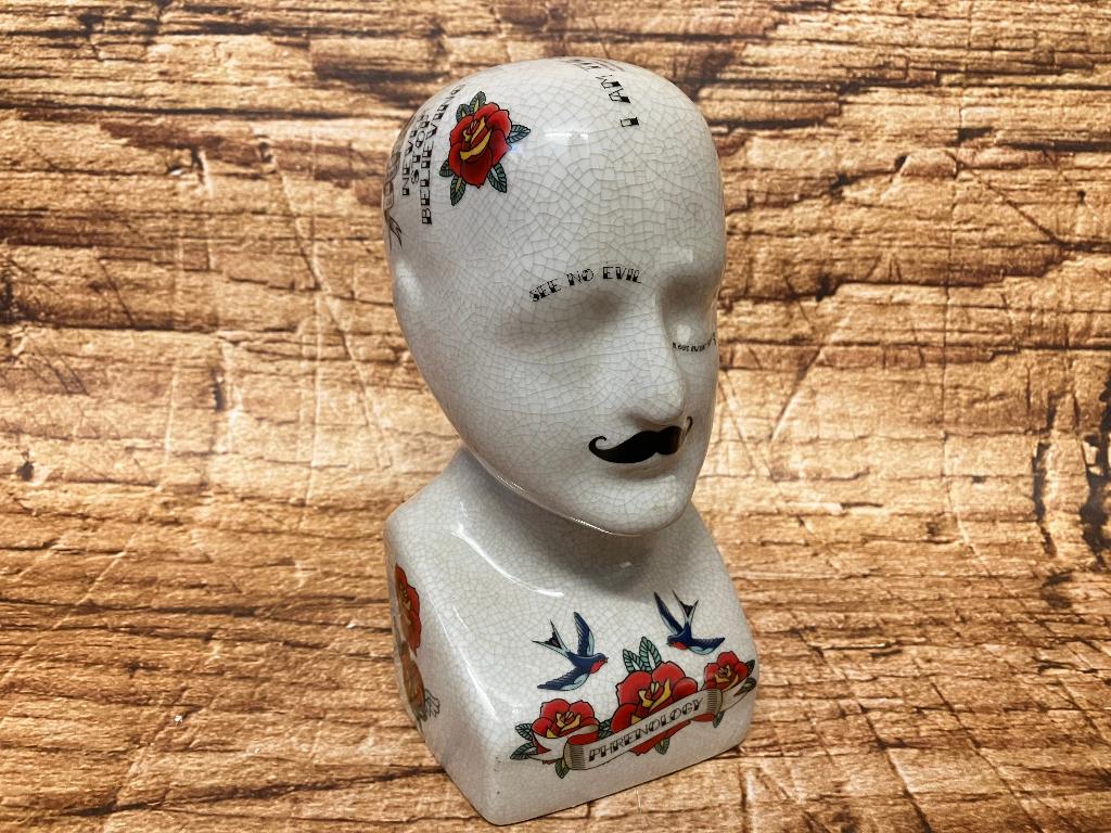 Phrenology hoofd (Medici hoofd) Tattoo variant., Ophalen of Verzenden