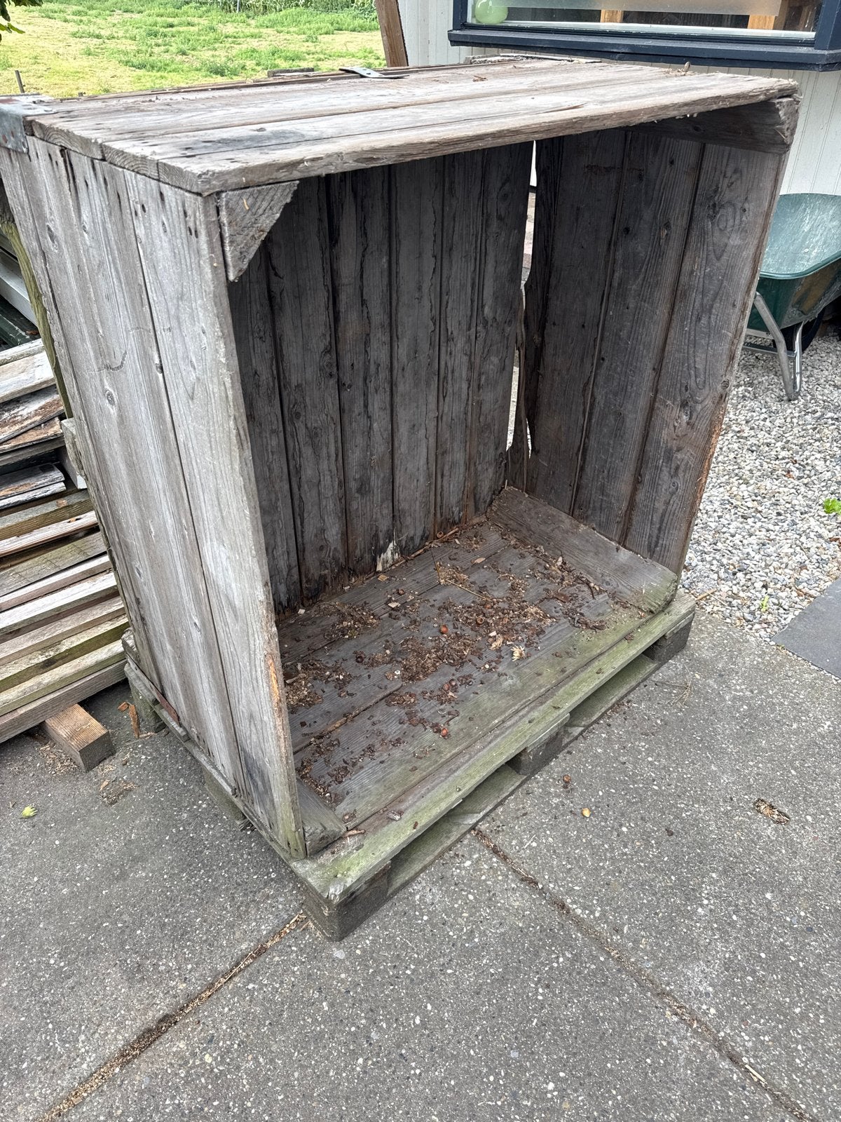 Grote houten kist voor opslag of moestuin, Ophalen, Gebruikt, 100 cm of meer, 60 cm of meer
